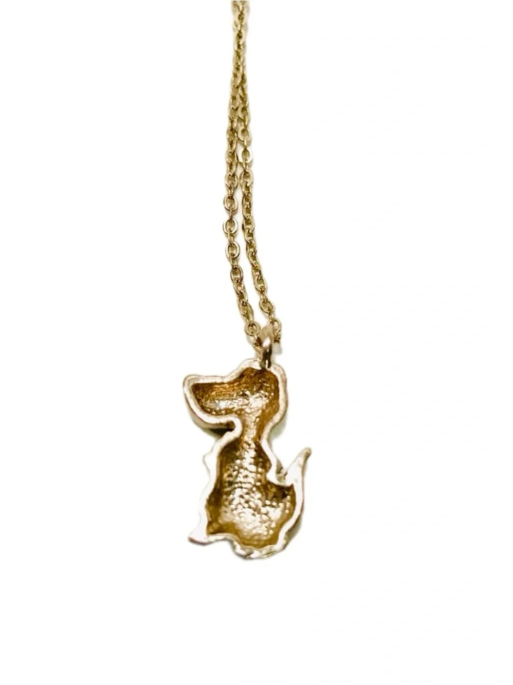 Girls Enamel Alligator Pendant Charm Gold Tone 16